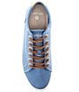 Color:Blue - Image 5 - Men's Striper II Linen Lace-To-Toe Sneakers