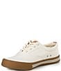 Color:White/Tan - Image 4 - Men's Striper II Linen Sneakers