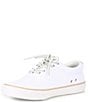 Color:White - Image 4 - Men's Striper II SeaCycled Twill Sneakers