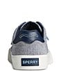 Color:Navy - Image 3 - Seacycled Bermuda LTT Chambray Slip-On Sneakers