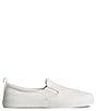 Color:White - Image 2 - SeaCycled Collection Women's Crest Twin Gore Canvas Slip On Sneakers