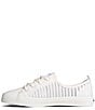 Color:White - Image 3 - Seacycled Crest Vibe Mesh Striped Sneakers