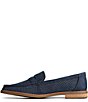Color:Navy - Image 3 - Seaport Penny Perforated Suede Loafers