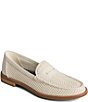 Color:Ivory - Image 1 - Seaport Penny Perforated Suede Loafers
