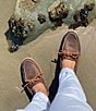 Color:Brown - Image 2 - Men's Top-Sider Gold Authentic Original 2-Eye Boat Shoes