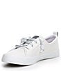 Color:White - Image 4 - Women's Crest Vibe Leather Sneakers
