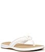 Sperry Women's Seafish 3 Perforated Leather Flip Flops - Image 1