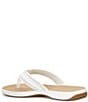 Sperry Women's Seafish 3 Perforated Leather Flip Flops - Image 3