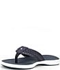 Sperry Women's Seafish 3 Perforated Nubuck Flip Flops - Image 4
