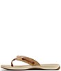 Sperry Women's Seafish Leather Flip Flops - Image 4