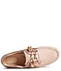 Color:Rose - Image 4 - Women's Songfish 3-Eye Painted Suede Boat Shoes