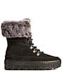 Color:Black - Image 2 - Women's Torrent Waterproof Suede Lace-Up Faux Fur Cold Weather Boots