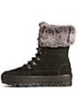 Color:Black - Image 4 - Women's Torrent Waterproof Suede Lace-Up Faux Fur Cold Weather Boots