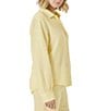 Splendid Adele Point Collar Long Sleeve Button Front Gauze Shirt - Image 3