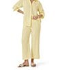 Splendid Adele Point Collar Long Sleeve Button Front Gauze Shirt - Image 4
