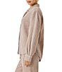 Splendid Adele Point Collar Long Sleeve Button Front Gauze Shirt - Image 3