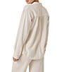 Splendid Adele Point Collar Long Sleeve Button Front Gauze Shirt - Image 2