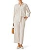 Splendid Adele Point Collar Long Sleeve Button Front Gauze Shirt - Image 4