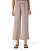 Splendid Adele Drawstring Gauze Cropped Relaxed Wide Leg Pants - Image 1