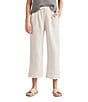 Splendid Adele Drawstring Gauze Cropped Relaxed Wide Leg Pants - Image 4