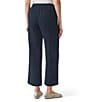 Splendid Adele Drawstring Gauze Cropped Relaxed Wide Leg Pants, Color:Navy - Image 2