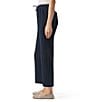 Splendid Adele Drawstring Gauze Cropped Relaxed Wide Leg Pants, Color:Navy - Image 3