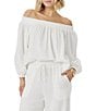 Splendid Adele Gauze Off-The-Shoulder Top - Image 1