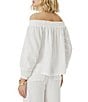 Splendid Adele Gauze Off-The-Shoulder Top - Image 2