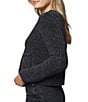 Splendid Andrea Knit Round Neck Long Sleeve Cropped Cardigan - Image 3