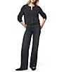 Splendid Andrea Knit Round Neck Long Sleeve Cropped Cardigan - Image 4