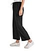 Splendid Angie Cropped Wide Leg Pants, Color:Black - Image 3