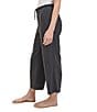 Splendid Angie Linen Blend Cropped Wide Leg Pants, Color:Lead - Image 3