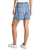 Color:Indigo - Image 2 - Angie Indigo Drawstring Shorts