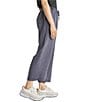Color:Ash Navy - Image 3 - Angie Knit Cropped Wide Leg Pants