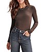 Splendid Bamboo Crew Neck Long Sleeve Tee Shirt - Image 5