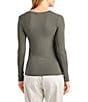 Splendid Bamboo Jersey V-Neck Long Sleeve Tee - Image 6