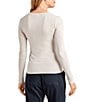Splendid Bamboo Jersey V-Neck Long Sleeve Tee - Image 6