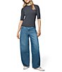 Splendid Bamboo Knit Crew Neck Quarter Sleeve Tee Shirt - Image 4