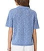 Splendid Beckham Crochet Short Sleeve Polo Top - Image 2