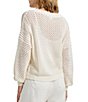 Splendid Brenda Knit V-Neck Long Sleeve Button Front Cardigan, Color:Paper - Image 2