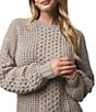 Splendid Celeste Wool Cashmere Blend Cable Knit Round Neck Long Sleeve Sweater - Image 5