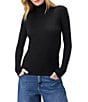 Splendid Classic Turtleneck Long Sleeve Top, Color:Black - Image 1