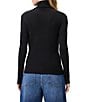 Splendid Classic Turtleneck Long Sleeve Top, Color:Black - Image 2