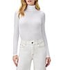 Splendid Classic Turtleneck Long Sleeve Top, Color:White - Image 1