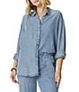 Splendid Collared Long Sleeve Button Up Shirt - Image 1