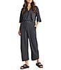 Splendid Cropped Pull-On Brooke Pants, Color:Lead - Image 4