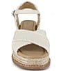 Color:Linen - Image 5 - Danny Canvas Platform Wedge Espadrille Sandals
