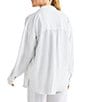Color:White - Image 2 - Dawson Linen Blend Long Sleeve Button Down Top