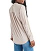 Color:Washed Fawn - Image 2 - Casey Split Round Neck Button Front Long Sleeve Shirt