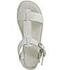 Color:Oat - Image 6 - Fausta Leather Gladiator Sandals